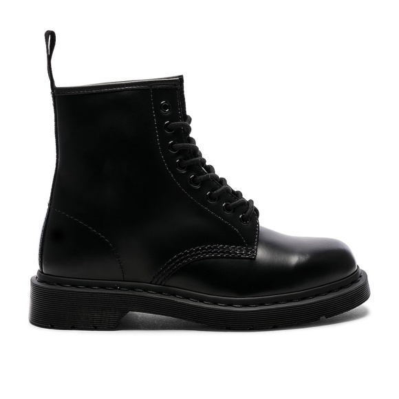 Dr. Martens Women's 1460 Black Mono Smooth Lace Up 8-Eye ALL Sizes!!! - Picture 4 of 7
